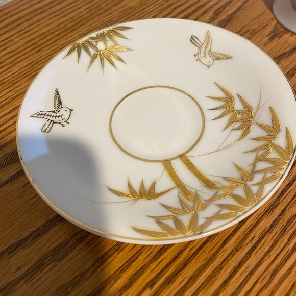 Lithophane Gold Bamboo Porcelain 2 Pc. Set - Picture 11 of 13